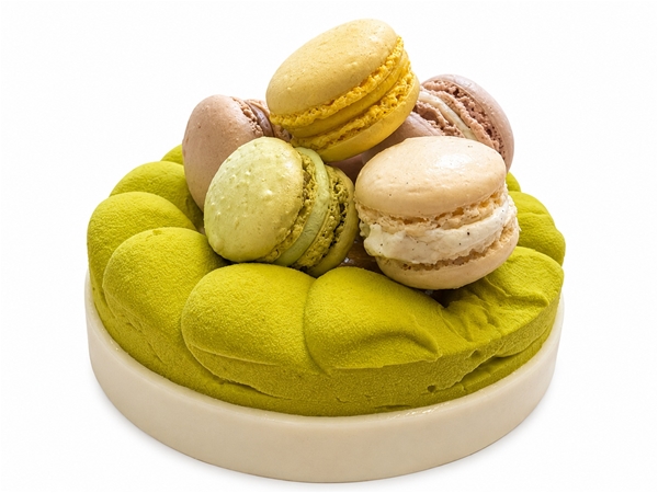 Ijstaartje Vanille Macaron